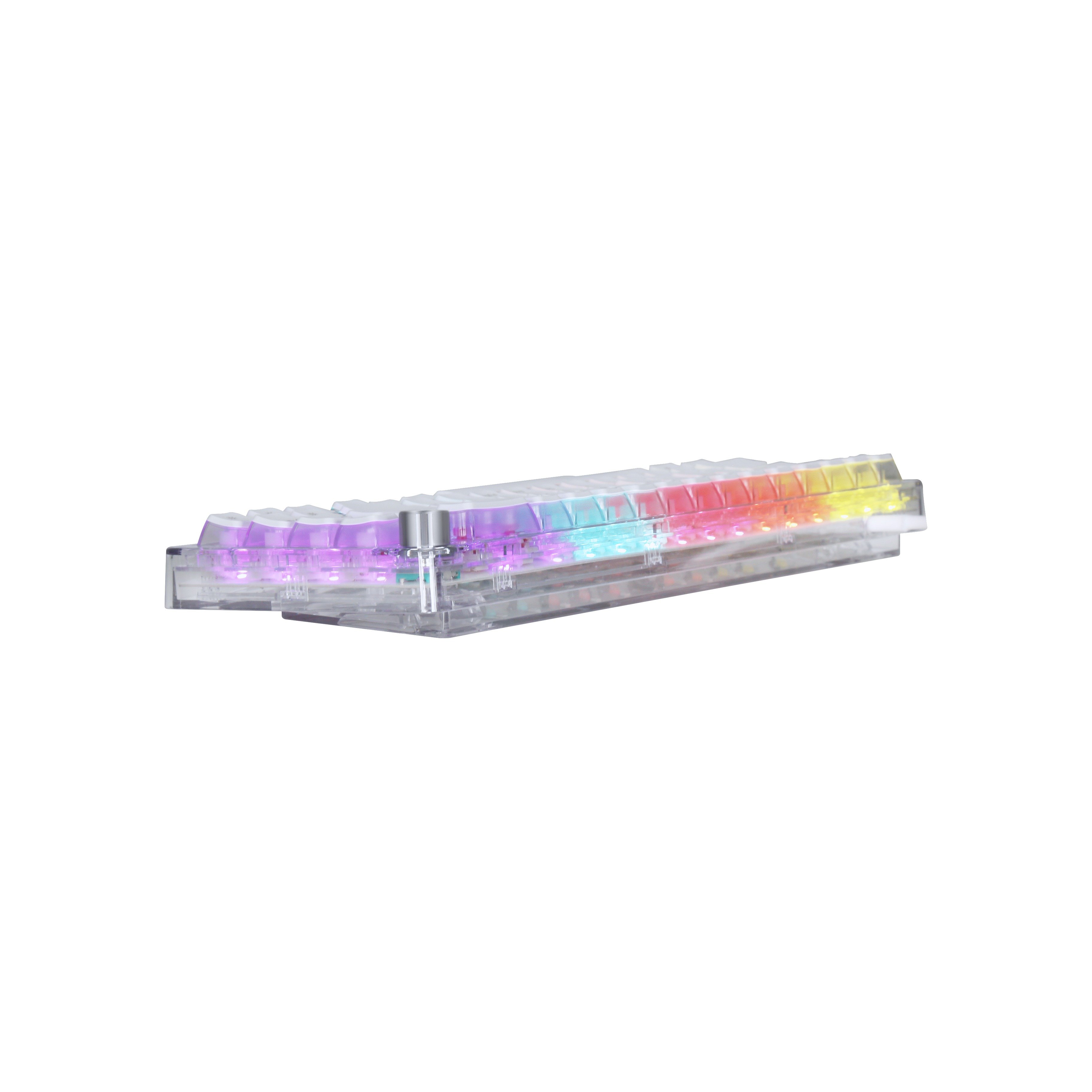 Keywin 60%Transparent Wired Mechanical Gaming Keyboard RGB Gaming Mechanical Keyboard 65 Keys Wired Mechanical Gaming Keyboard