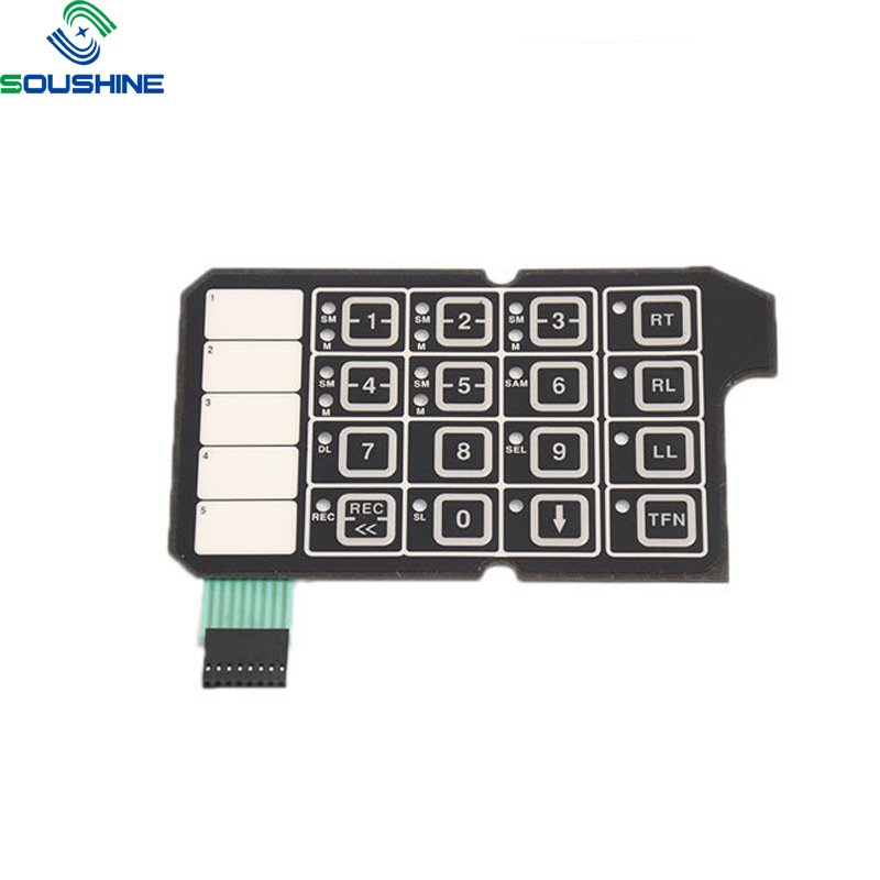 China Manufacturer Membrane Switch Matrix Keyboard 3x3 Matrix Membrane Keypad LED