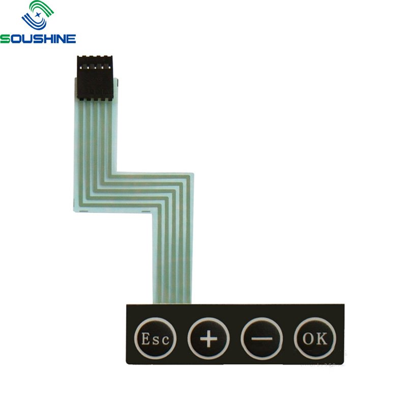 China Manufacturer Membrane Switch Matrix Keyboard 3x3 Matrix Membrane Keypad LED
