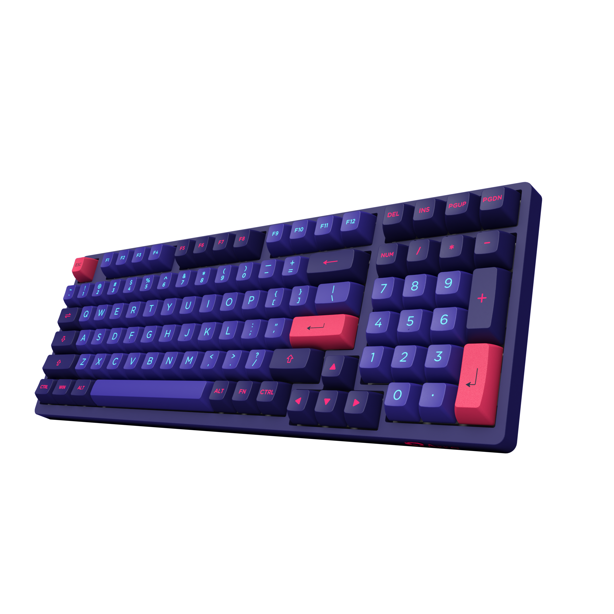 Akko Neon 3098 ASA Profile 98 Keys Wired Keyboards US Teclado Mechanische Gaming Tastatur
