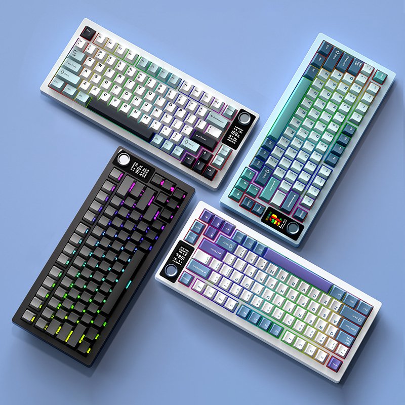 LANGTU LT75 DIY Hot Swap 3 Mode Wired BT Wireless Gaming Mechanical 75% Keyboard