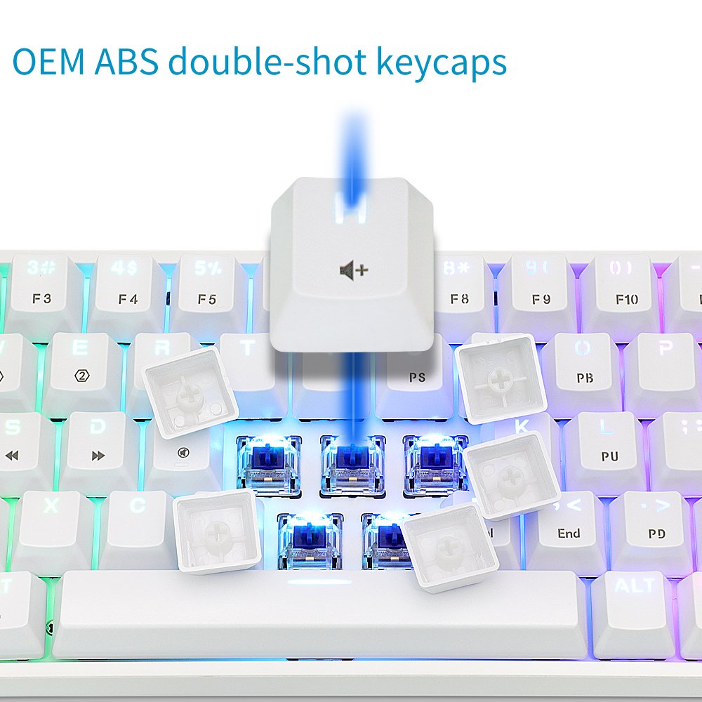 Gateron switch GK61 SK61 RGB Mechanical Gaming Keyboard