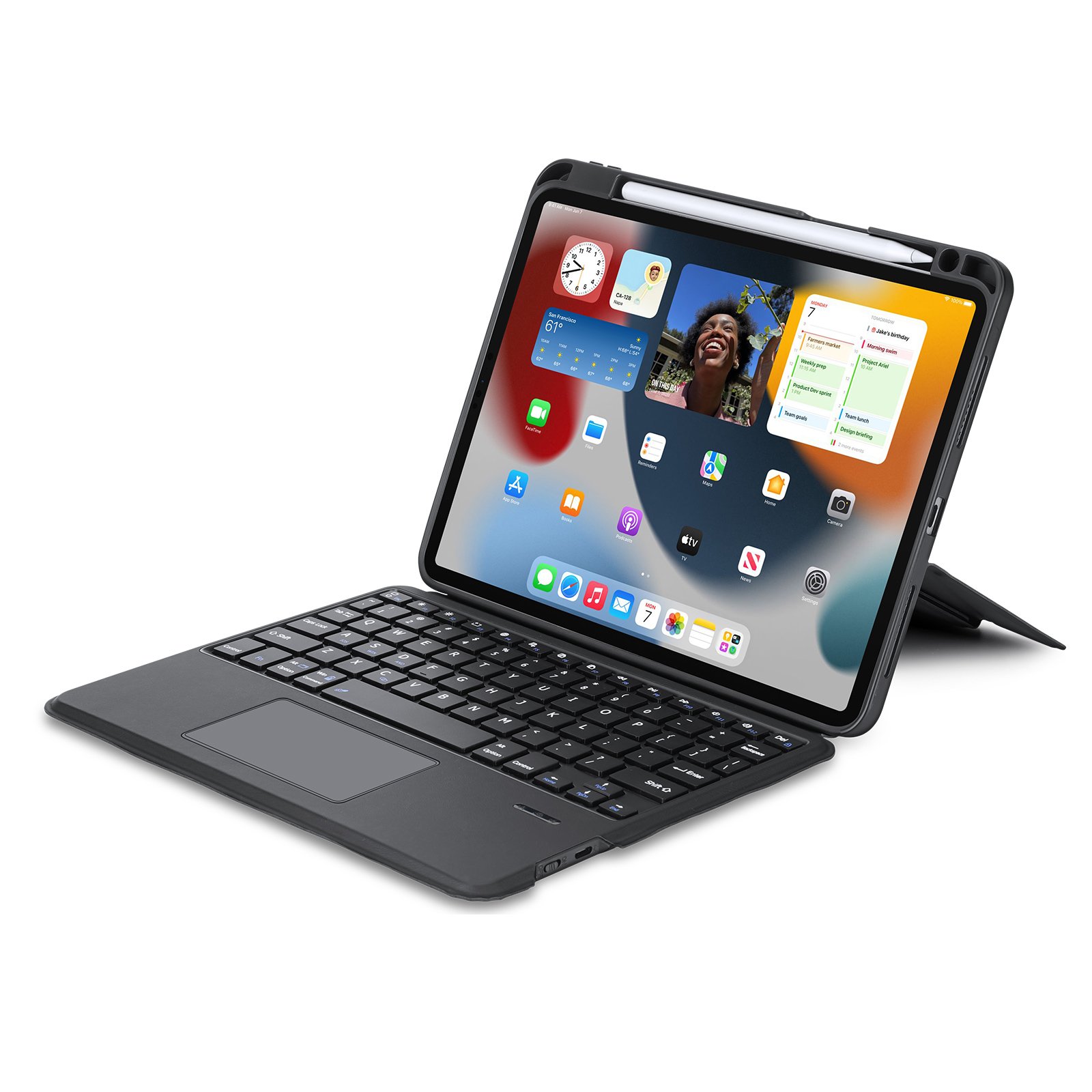 Protective Case Cover for Apple iPad Pro With Keyboard Case for iPad 11 inch (2021,2022)