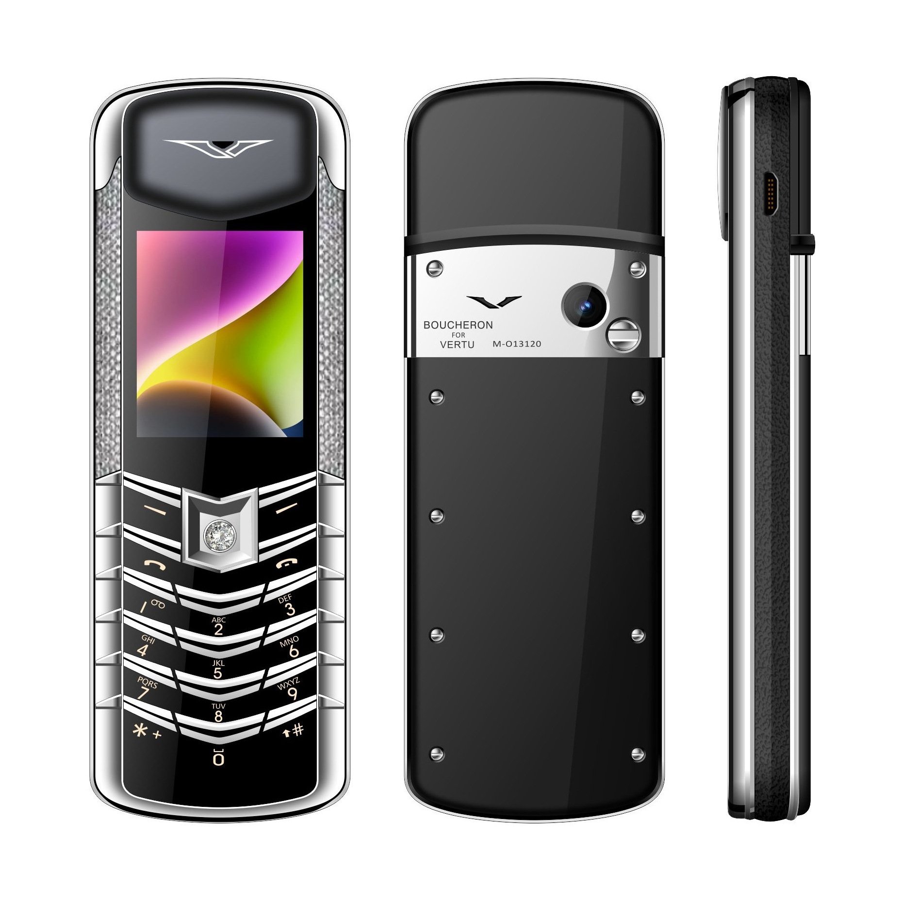 New cross-border hot selling luxury four band business phone supports sound exchange dual card dual standby arge battery phone