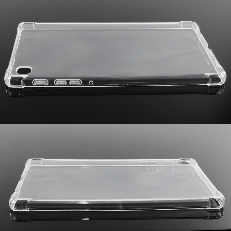 4corners shockproof transparent TPU clear soft back cover for SamsungTab A7 Lite/T220 8.7