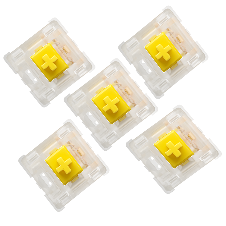 GATERON KS-3X1 Yellow Pro 5 pin linear gaming mechanical keyboard switch