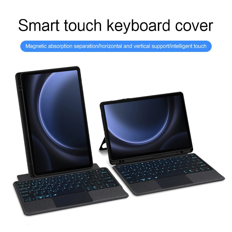 Keyboards For Samsung Tab S9 Fe 10.9inch Keyboard Protective Case Tablet Cover With Wireless Keyboard Case