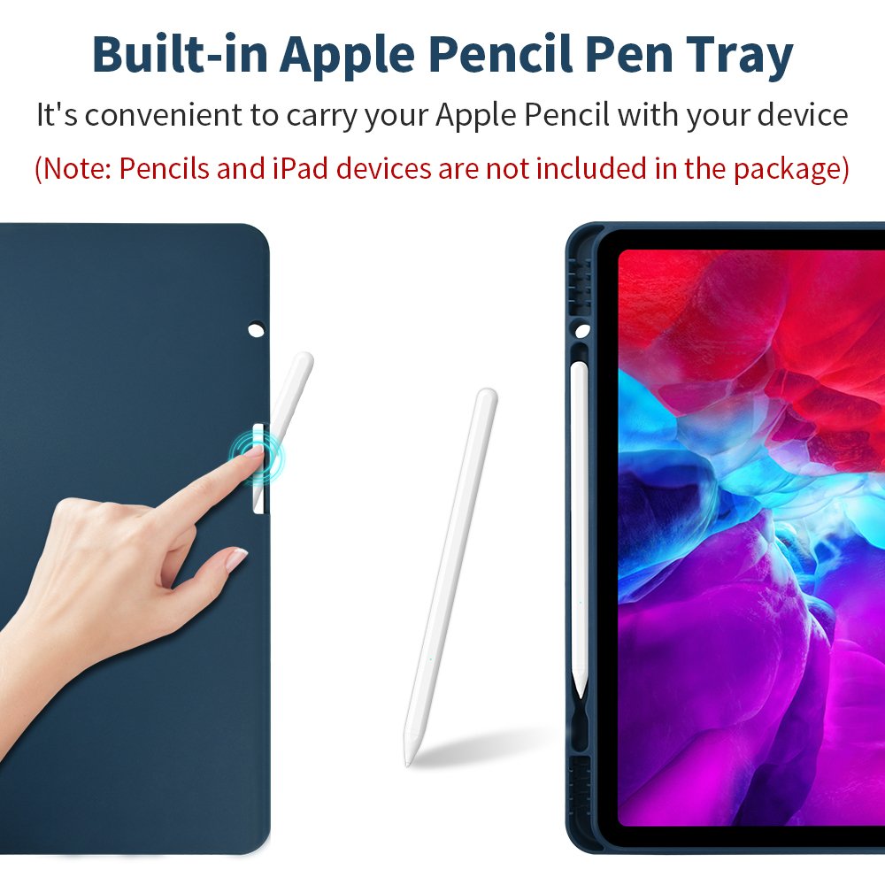 1/2/3/4/5th Gen Hard Cover PU Leather Smart Case 2015 2017 2018 2020 2021 12.9 Inch for Ipad Customized Package 10.2