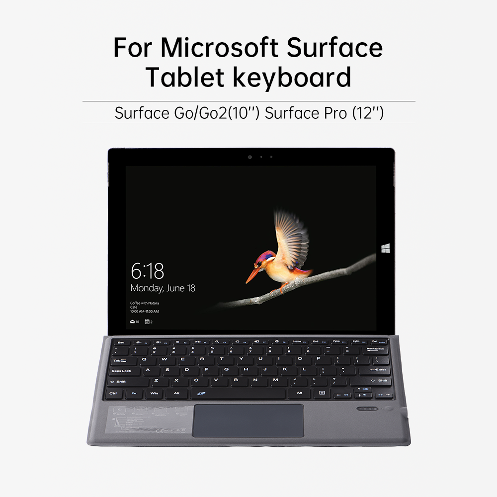 Multi-functional touch pad 12.3 Inch Wireless Smart Keyboard Cover For Surface Pro 3/4/5/6/7/8 Magic Keyboard