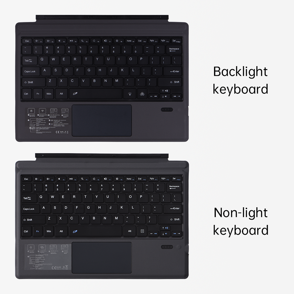 Multi-functional touch pad 12.3 Inch Wireless Smart Keyboard Cover For Surface Pro 3/4/5/6/7/8 Magic Keyboard