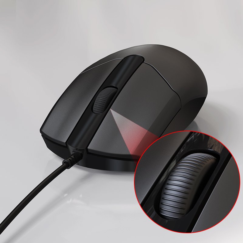 Classic Business Wired Keyboard And Mouse Set Ergonomics Design K11