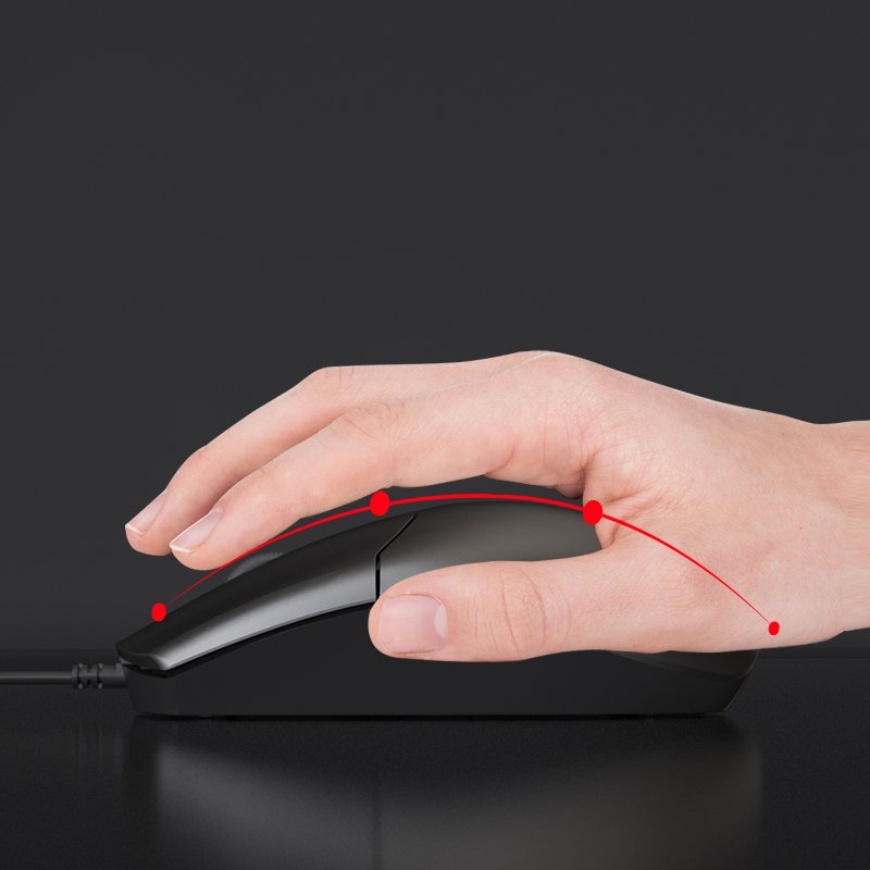 Classic Business Wired Keyboard And Mouse Set Ergonomics Design K11