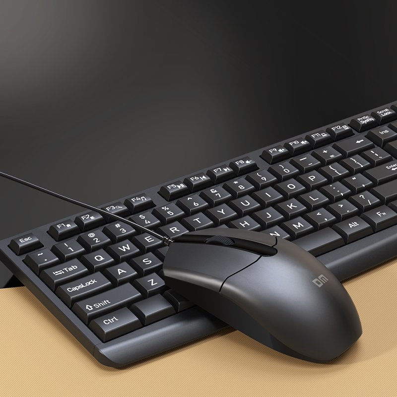 Classic Business Wired Keyboard And Mouse Set Ergonomics Design K11