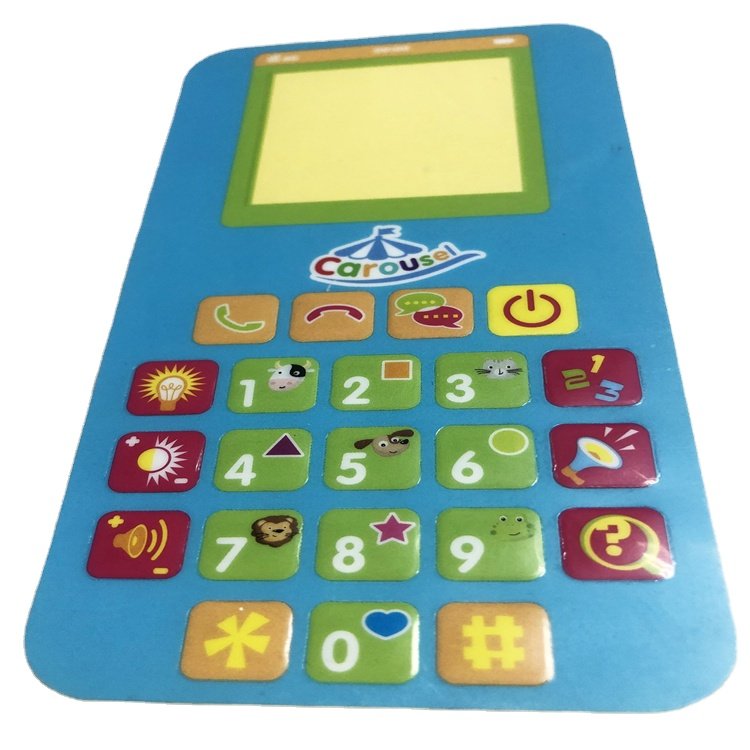 Customizable Tactile Button Keypads & Keyboards Digital Printing Polycarbonate Polyester Graphic Overlay Membrane Panel for Toys