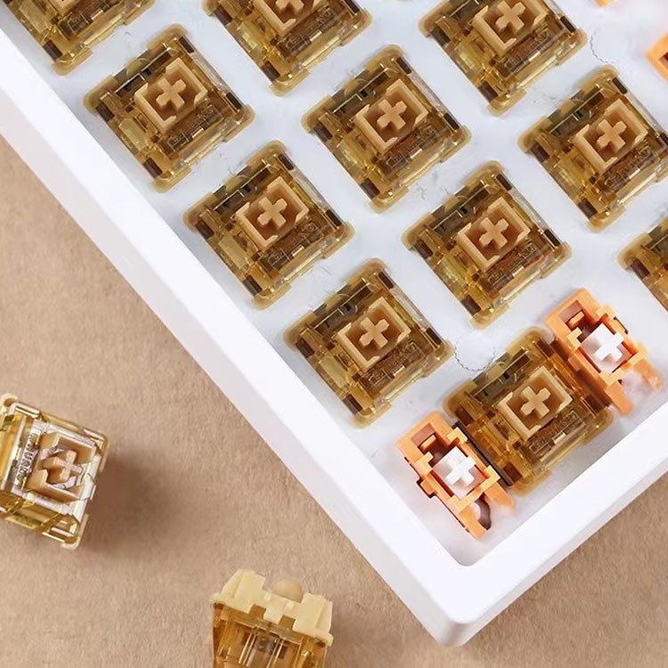 Custom hall effect keyboard switches mechanical keyboard with yellow switches