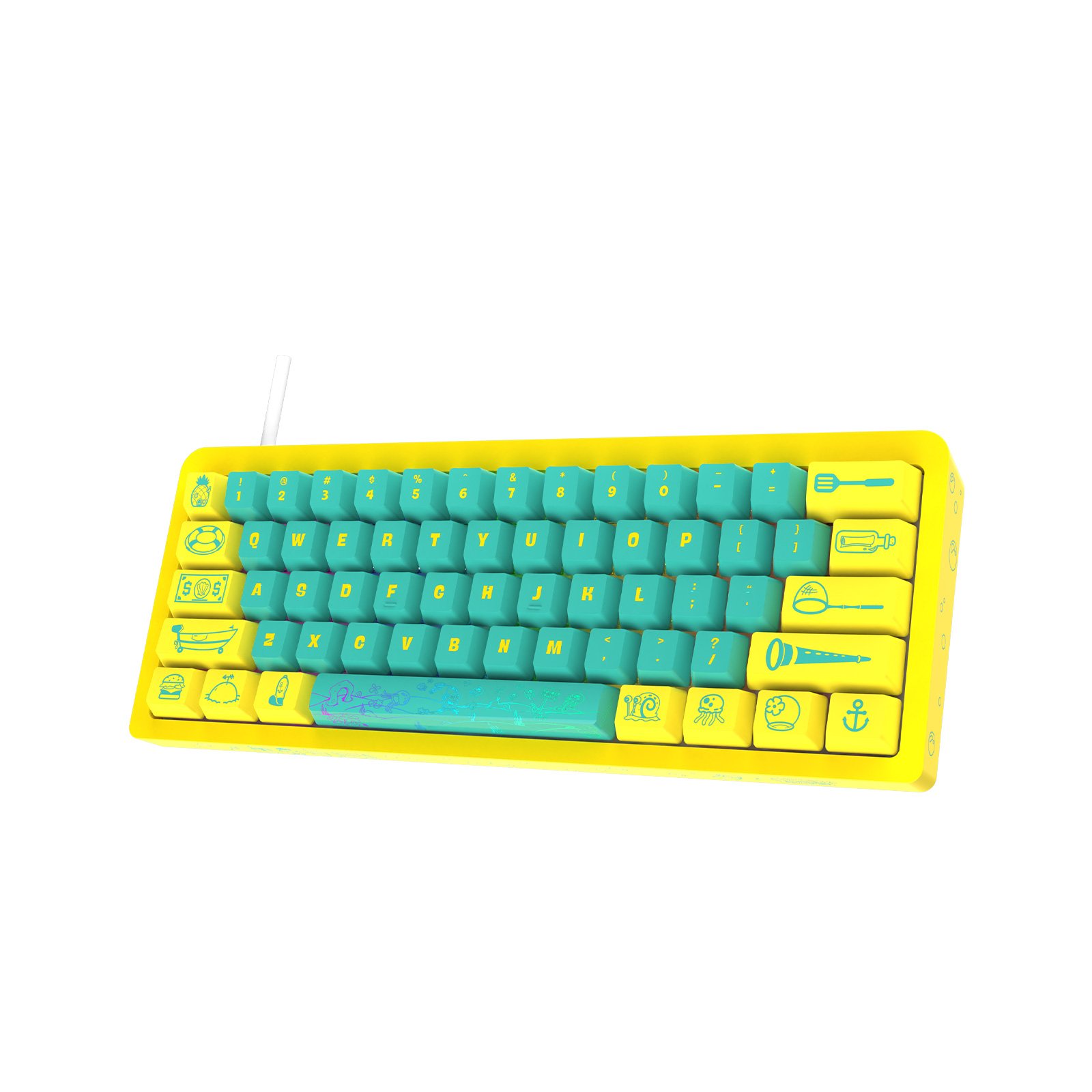 TOPSTYLE TKB-K1Y Wired Gaming keyboard Computer keyboard RGB Mini 61 keys full key no punch mechanical gaming keyboard