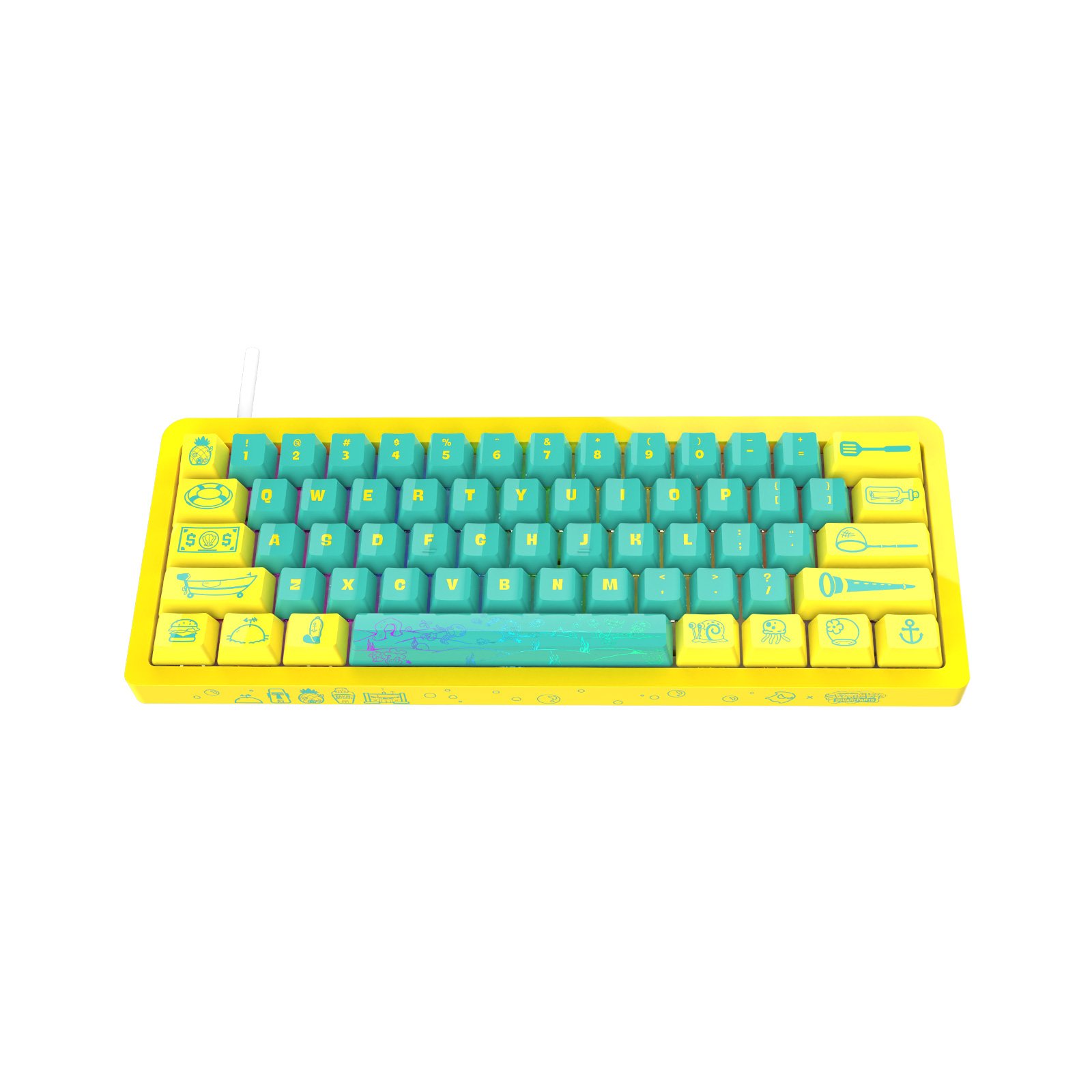TOPSTYLE TKB-K1Y Wired Gaming keyboard Computer keyboard RGB Mini 61 keys full key no punch mechanical gaming keyboard