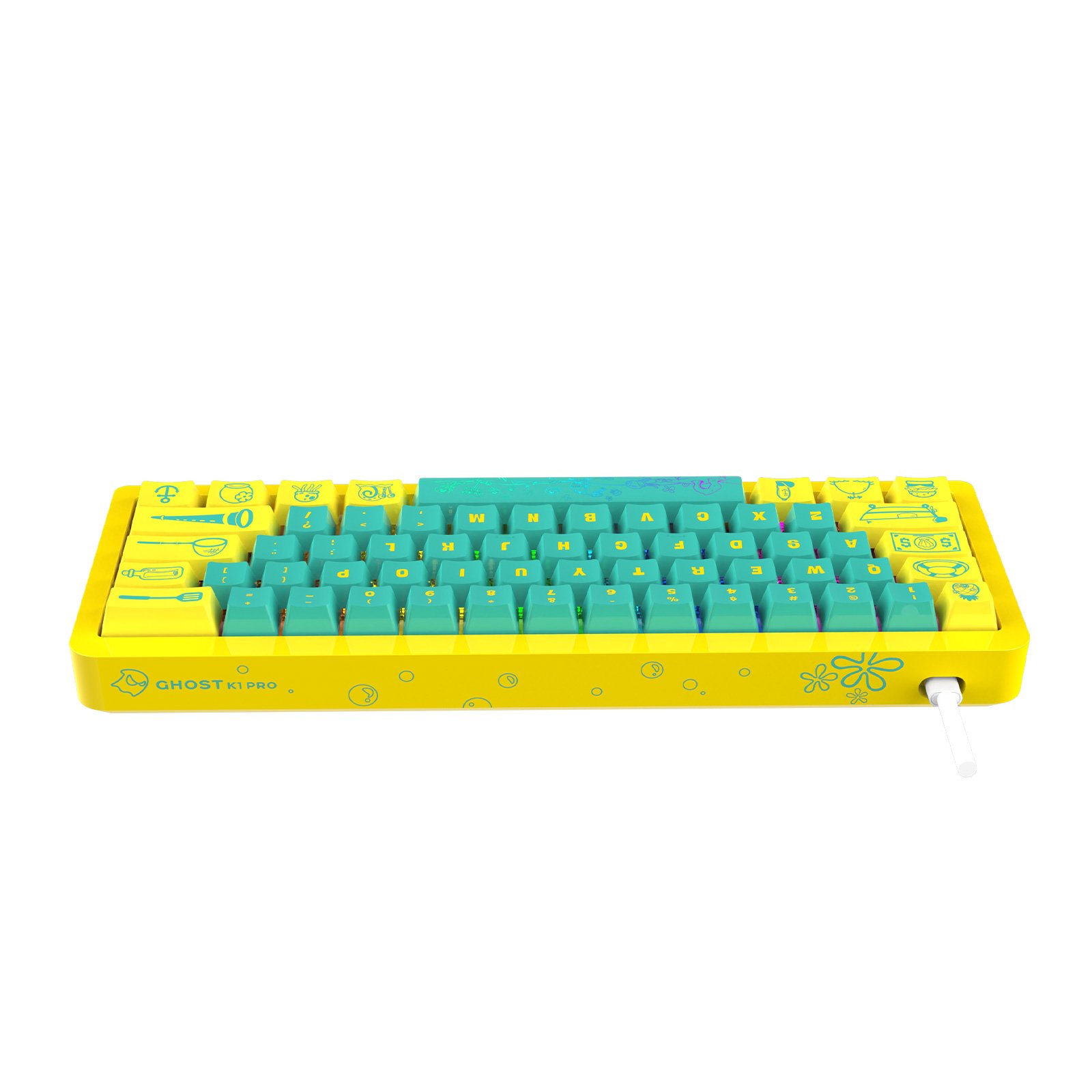TOPSTYLE TKB-K1Y Wired Gaming keyboard Computer keyboard RGB Mini 61 keys full key no punch mechanical gaming keyboard