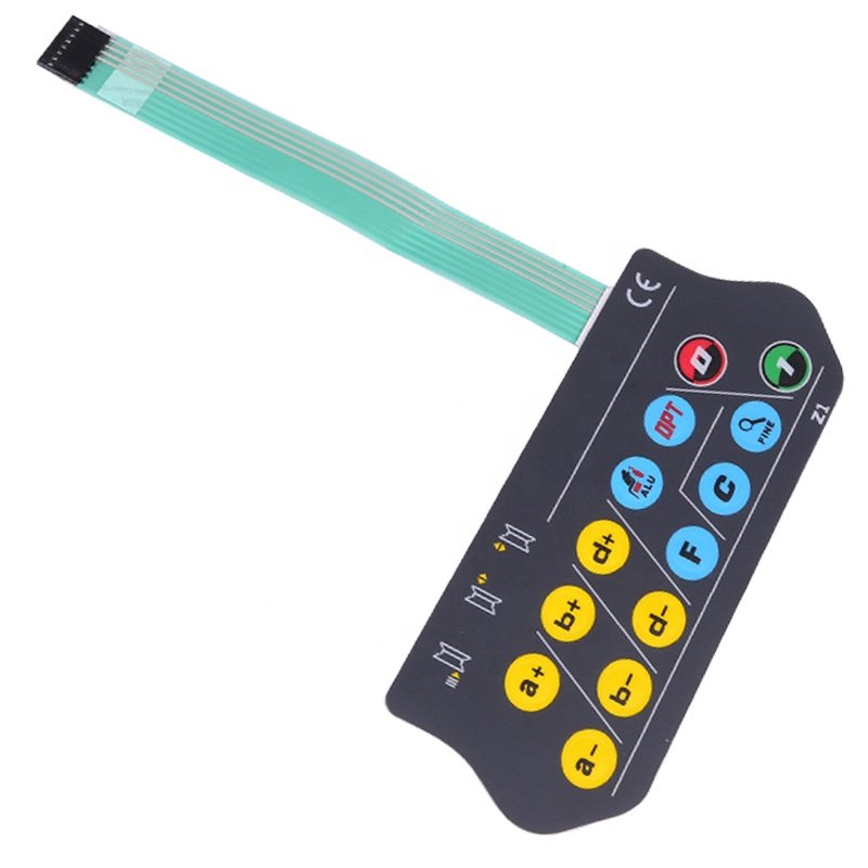 IP68 UV Resistant Custom Home Appliance Control Graphic Overlay Switch Button Film Keyboard