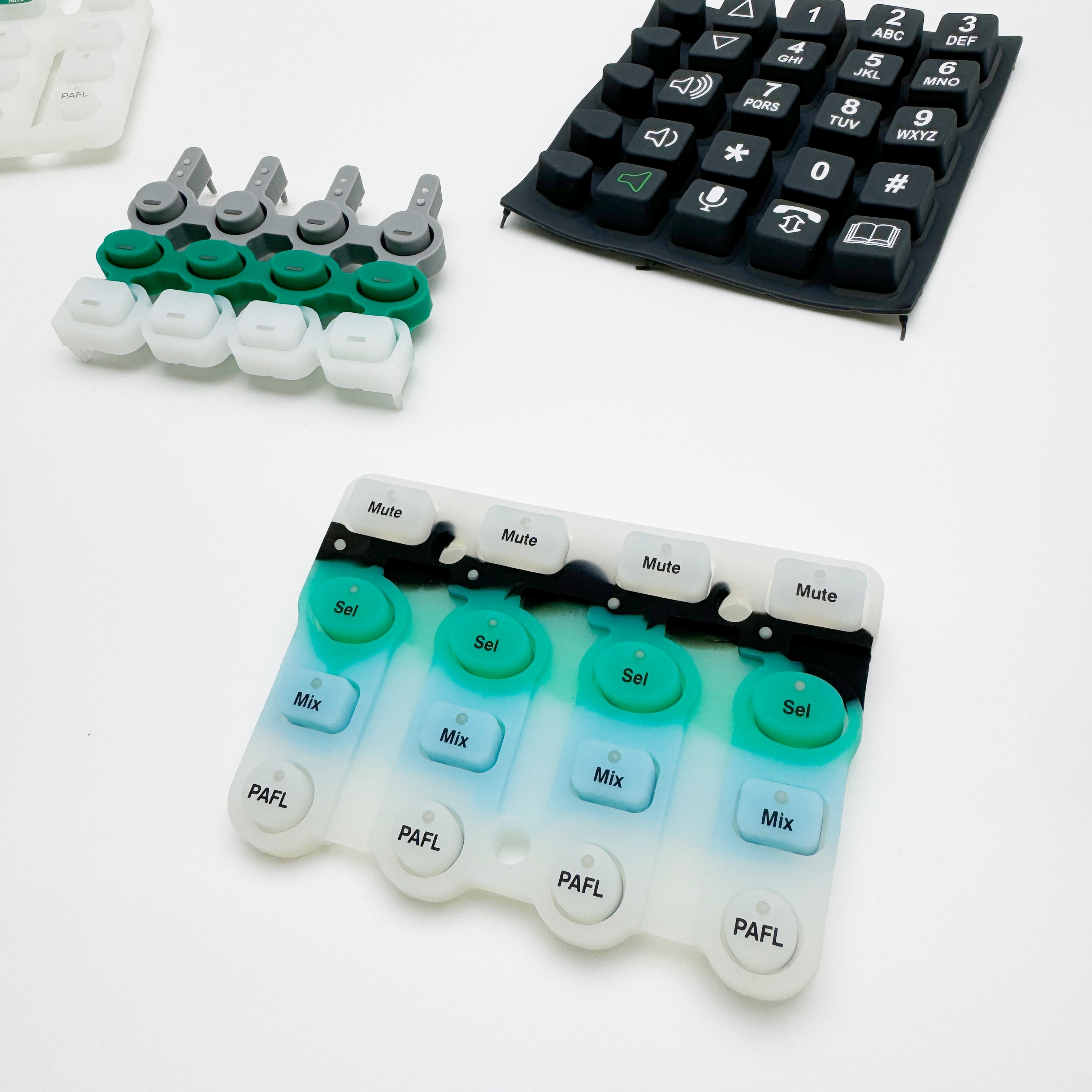 OEM ODM.Professional custom silicone products, parts, buttons and keypads custom LOGO color and size molding mould processing