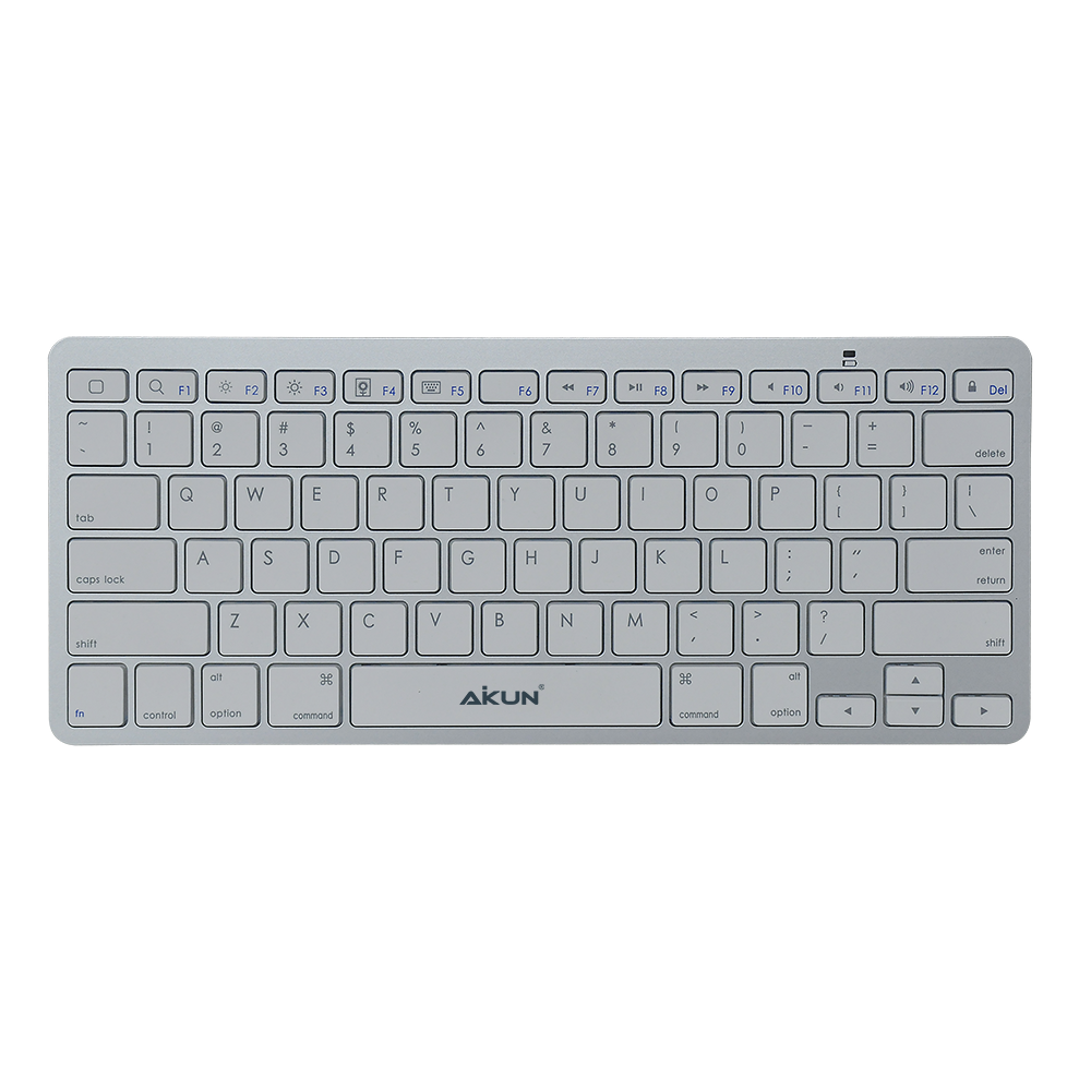 Aikun AX8000 2.4GHz Ultra Slim Wireless Keyboard with Scissors Type Structure, Full Function for Multimedia and Internet Control