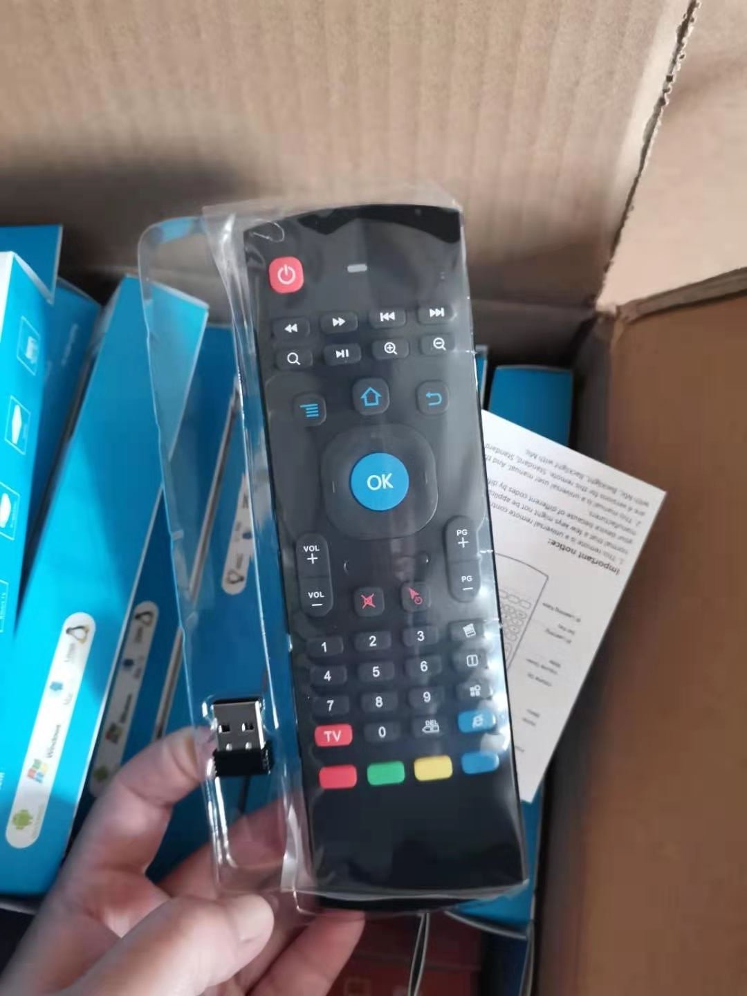 Wholesale OEM ODM MX3 Colorful Backlit Mini Keyboard 2.4G Wireless Fly Air Mouse Full Keyboard Universal Remote Control MX3