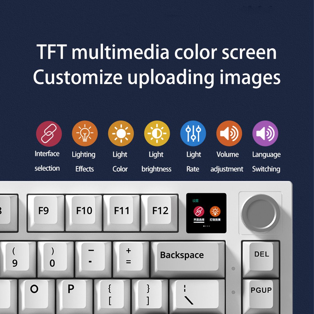 New Arrival Professional 81 Key LED Backlit Mechanical Gaming Keyboard USB Wired 75 Percent Wireless 2.4G Bluetooth Keyboard