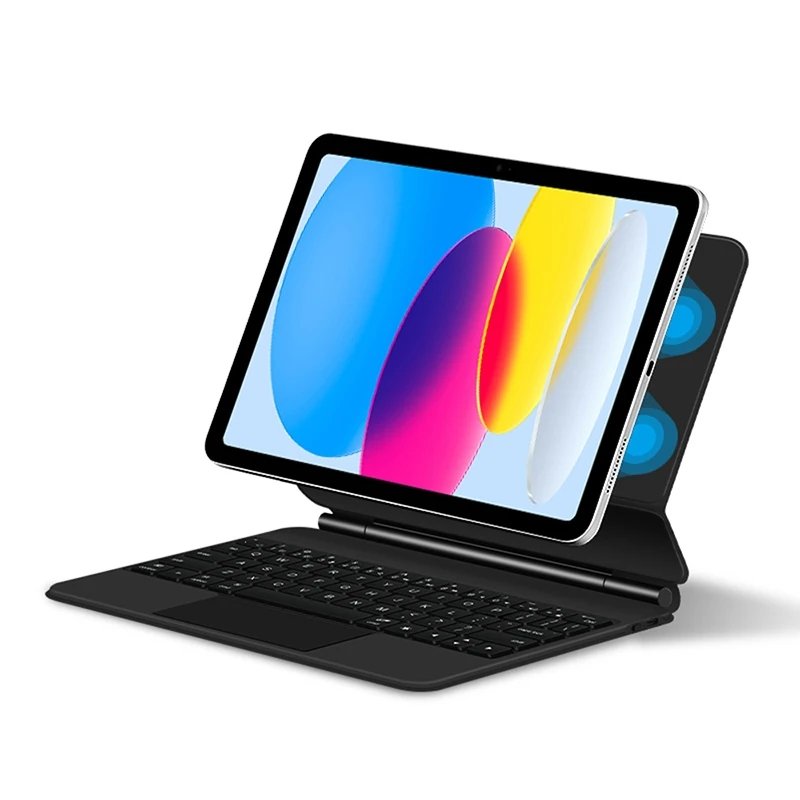 Wireless backlit Magic Keyboard Cover for iPad 10 10th 10.9'' Touchpad Backlight Portuguese Arabic Spanish Smart Keyboard case