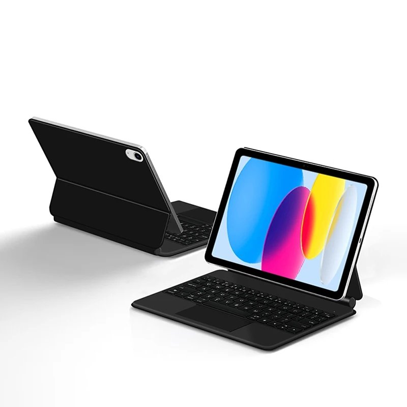 Wireless backlit Magic Keyboard Cover for iPad 10 10th 10.9'' Touchpad Backlight Portuguese Arabic Spanish Smart Keyboard case