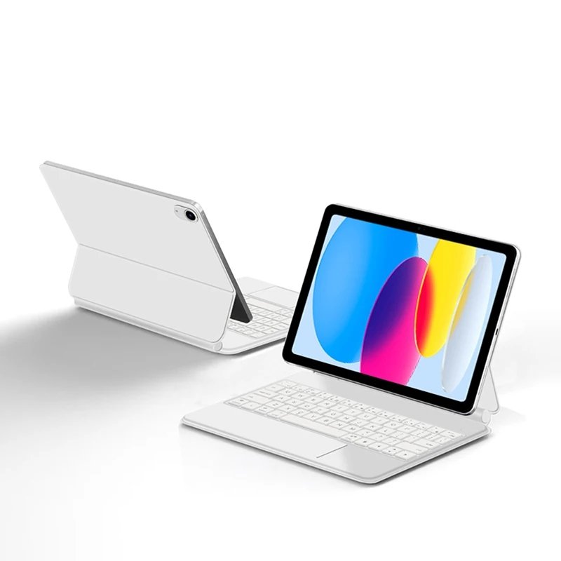 Wireless backlit Magic Keyboard Cover for iPad 10 10th 10.9'' Touchpad Backlight Portuguese Arabic Spanish Smart Keyboard case
