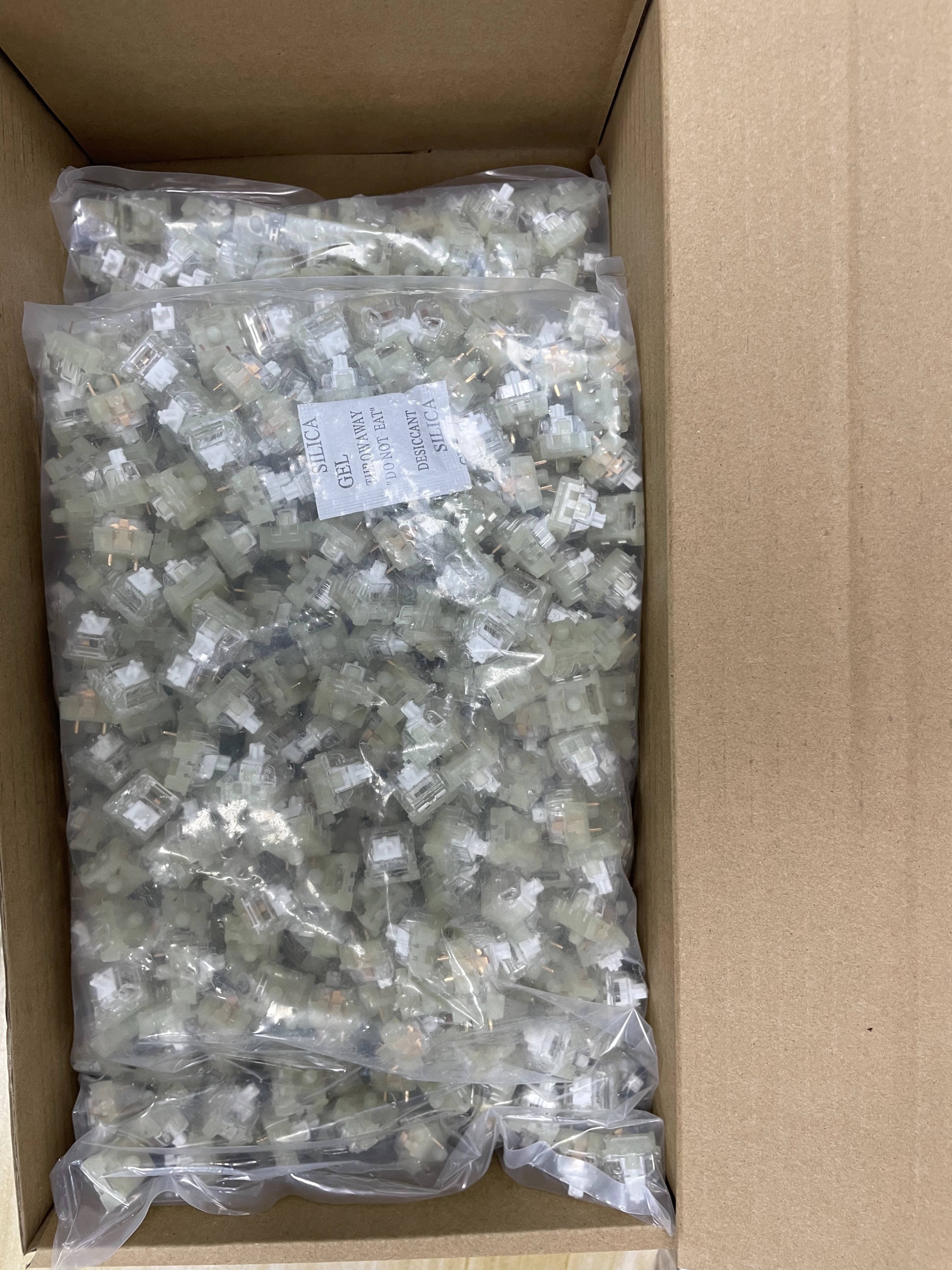 KTT Kang White Switch V3 Linear POM 3 Pin Switch for Mechanical or Gaming Keyboards