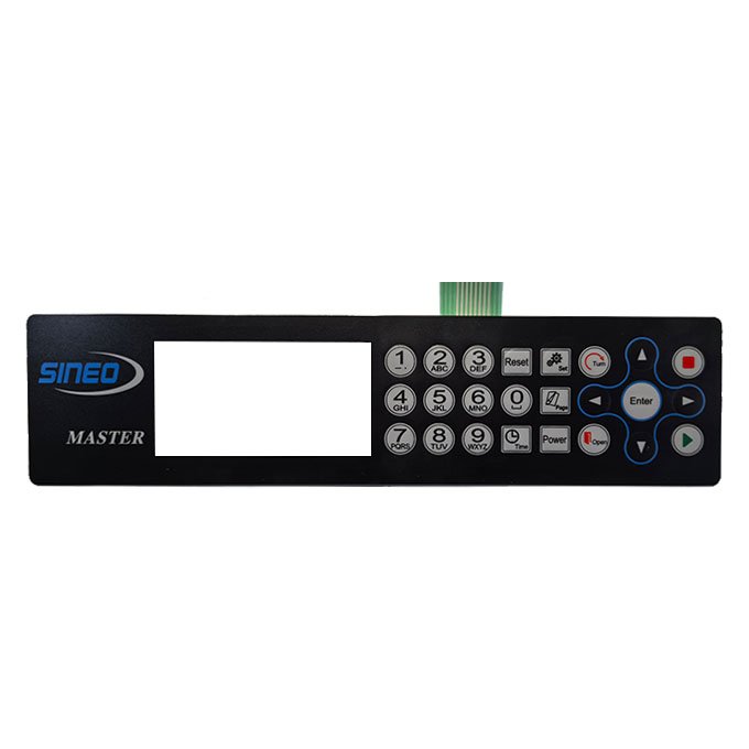Free Sample Customized PET PC Panel LED Keypad Waterproof Foil Keyboard Membrane Switch with LED Lights