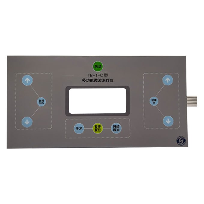 Free Sample Customized PET PC Panel LED Keypad Waterproof Foil Keyboard Membrane Switch with LED Lights