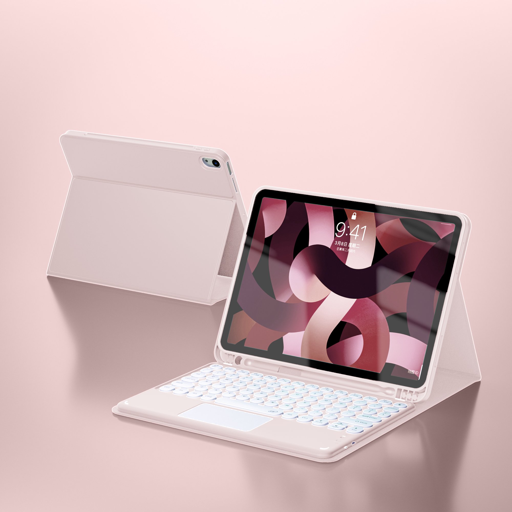 Popular Selling Wireless Magnetic Keyboard Case With Back Light Tablet Cover For iPad Air 4 Mini 6 Pro 11 2021/10.2/10.9/9.7