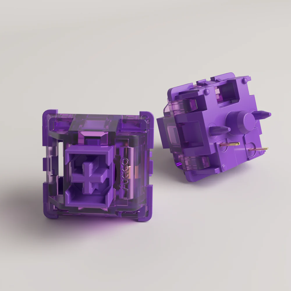 AKKO V3 Pro Lovender Purple Switch 45pcs Dustproof Design 40gf Tactile Switch 5 Pin
