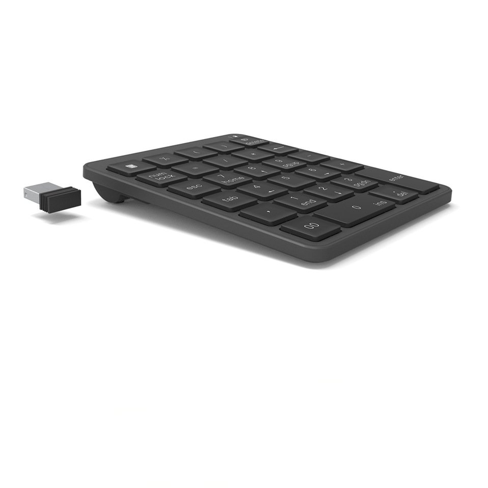 Portable Multifunction Mini Rechargeable Scissor Switch Number Keyboard USB BT Wireless 28 Keys Numeric Keypad for Financial