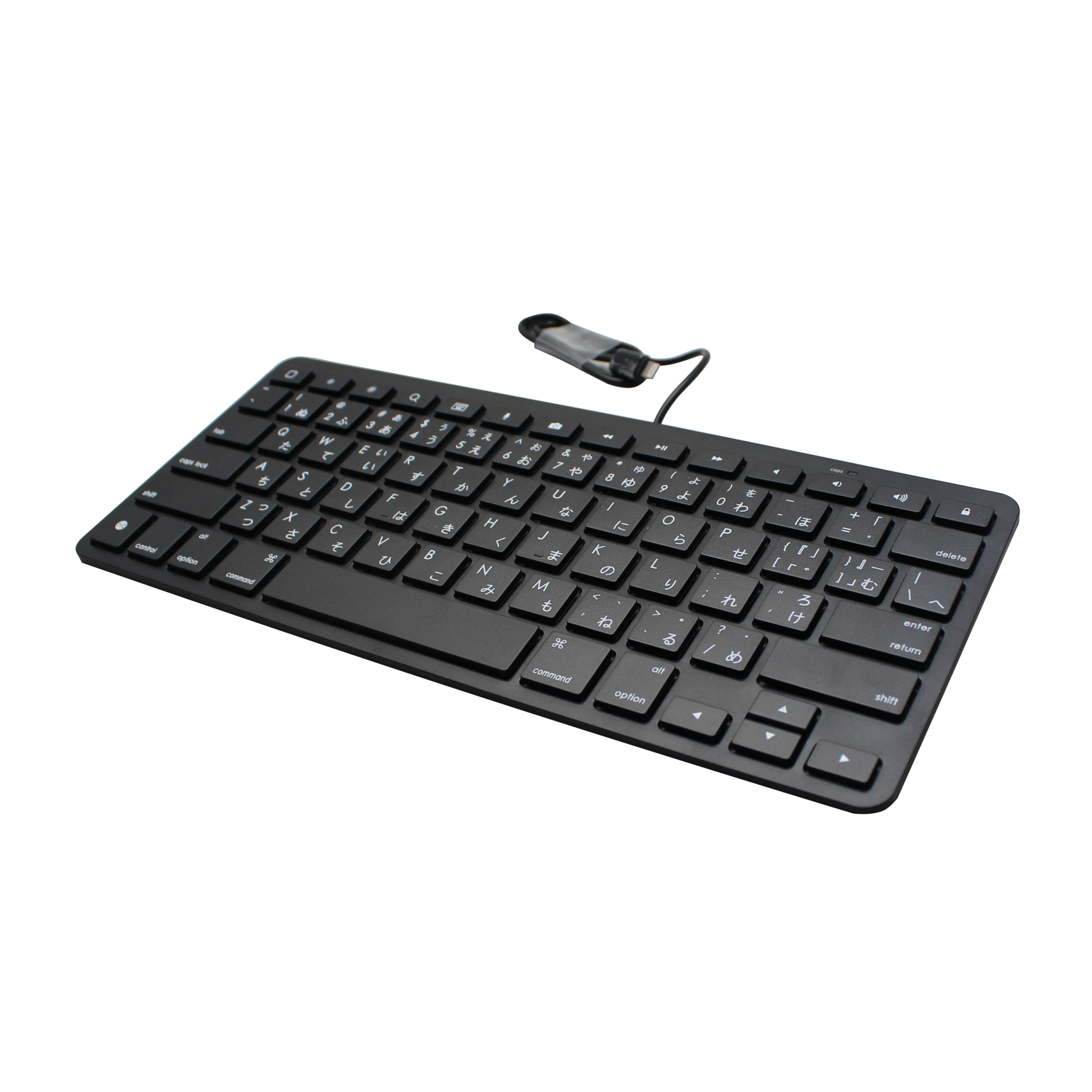 MFi Wired Keyboard Plug-On-Go Keyboard with 8-pin Lighting Connector Compatible for Apple iPhone, iPad, or iPod Touch