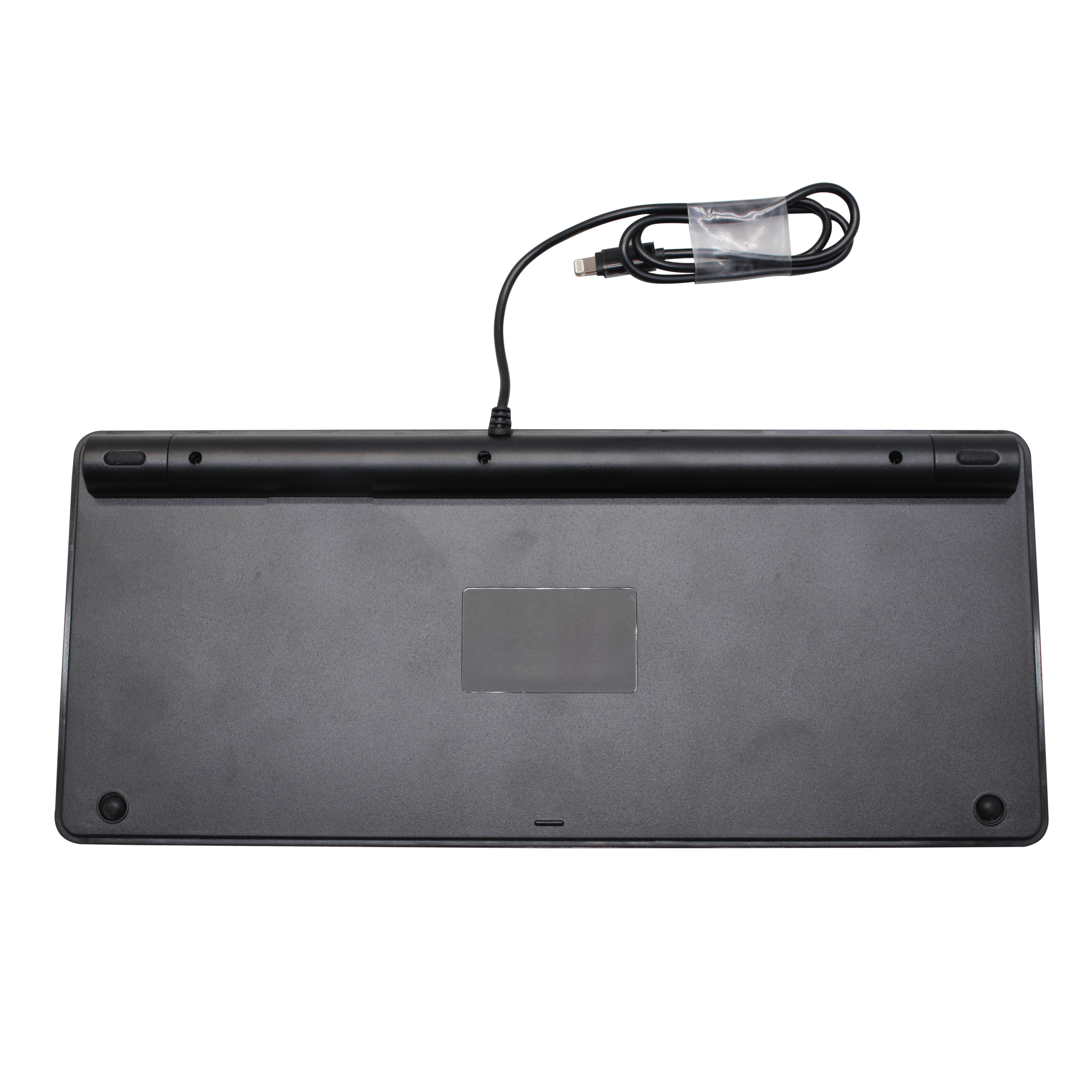 MFi Wired Keyboard Plug-On-Go Keyboard with 8-pin Lighting Connector Compatible for Apple iPhone, iPad, or iPod Touch