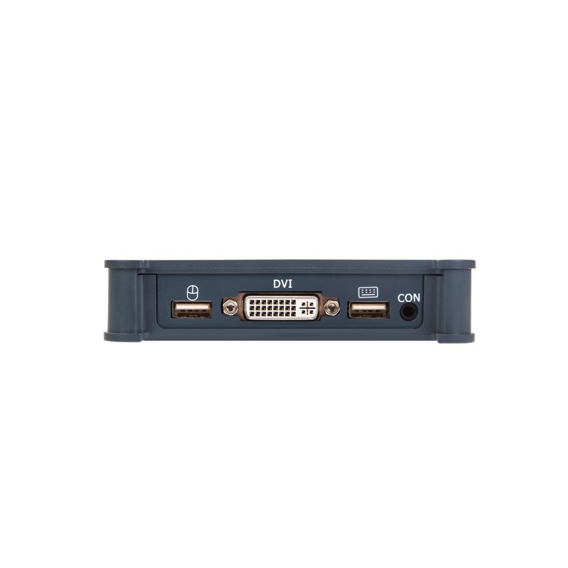 VCOM Built-in Cable USB DVI KVM Switch 4K 2 Computer Connecting to 1 Monitor Keyboard Mouse Switcher