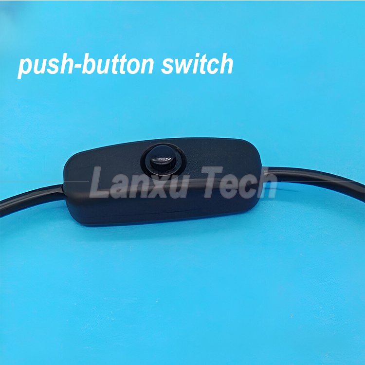 USB Micro B Male to Female Extension on off Push Button 501 Switch Cable