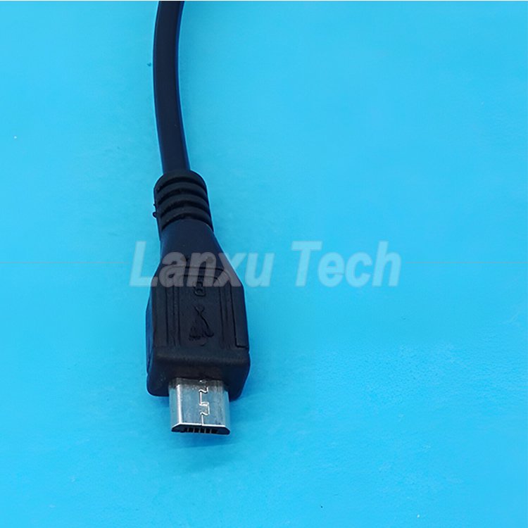 USB Micro B Male to Female Extension on off Push Button 501 Switch Cable