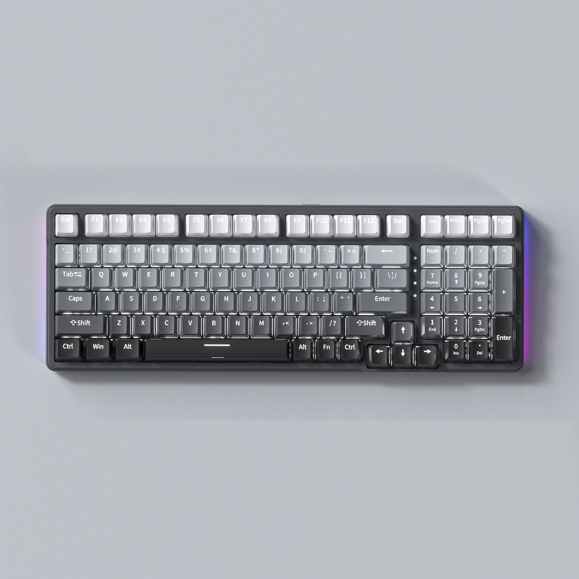 Top Sales High Quality Ergonomic Mechanical RGB Gaming Keyboard with Colorful Backlit