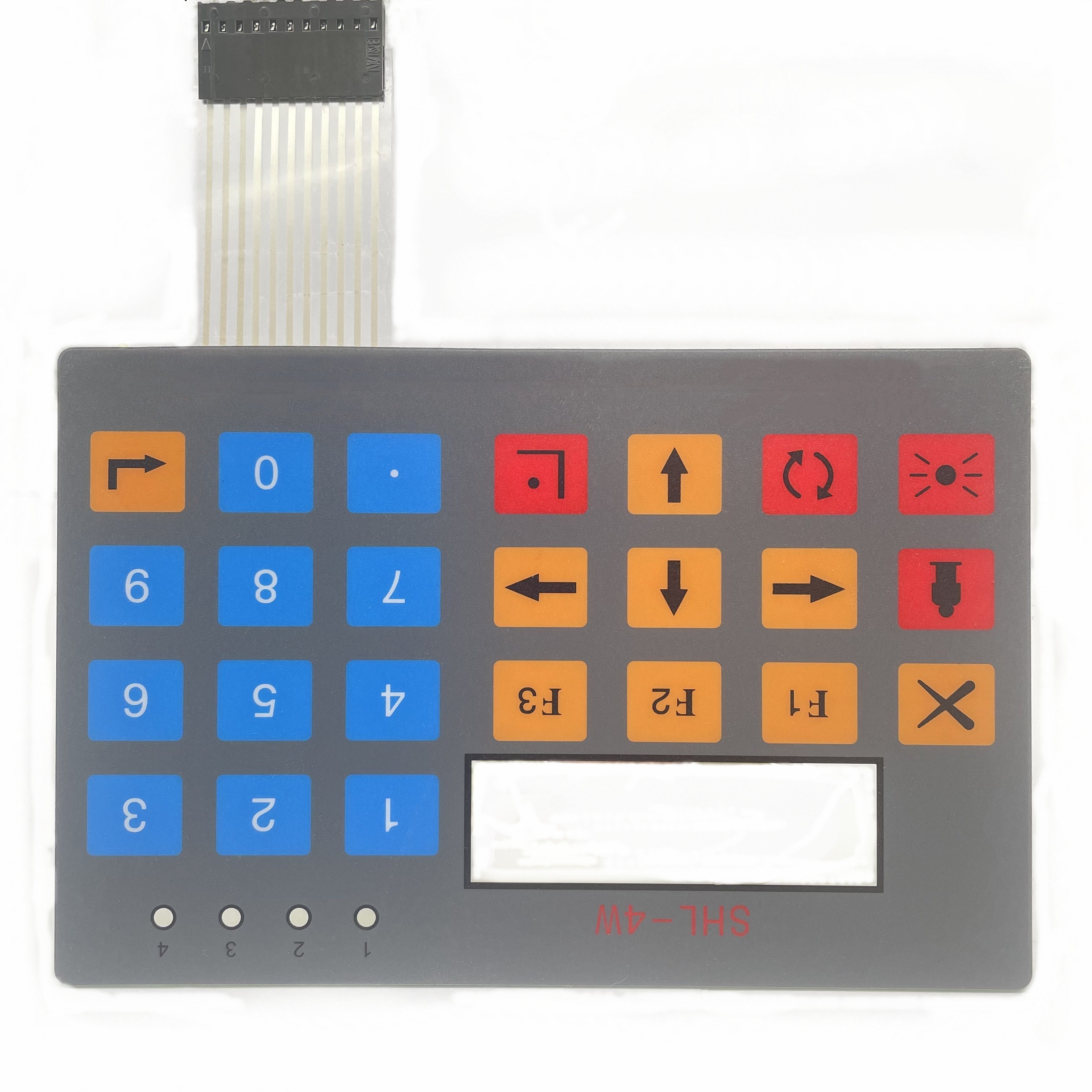 anti-UV embossed button membrane keypad fuel dispenser keypad