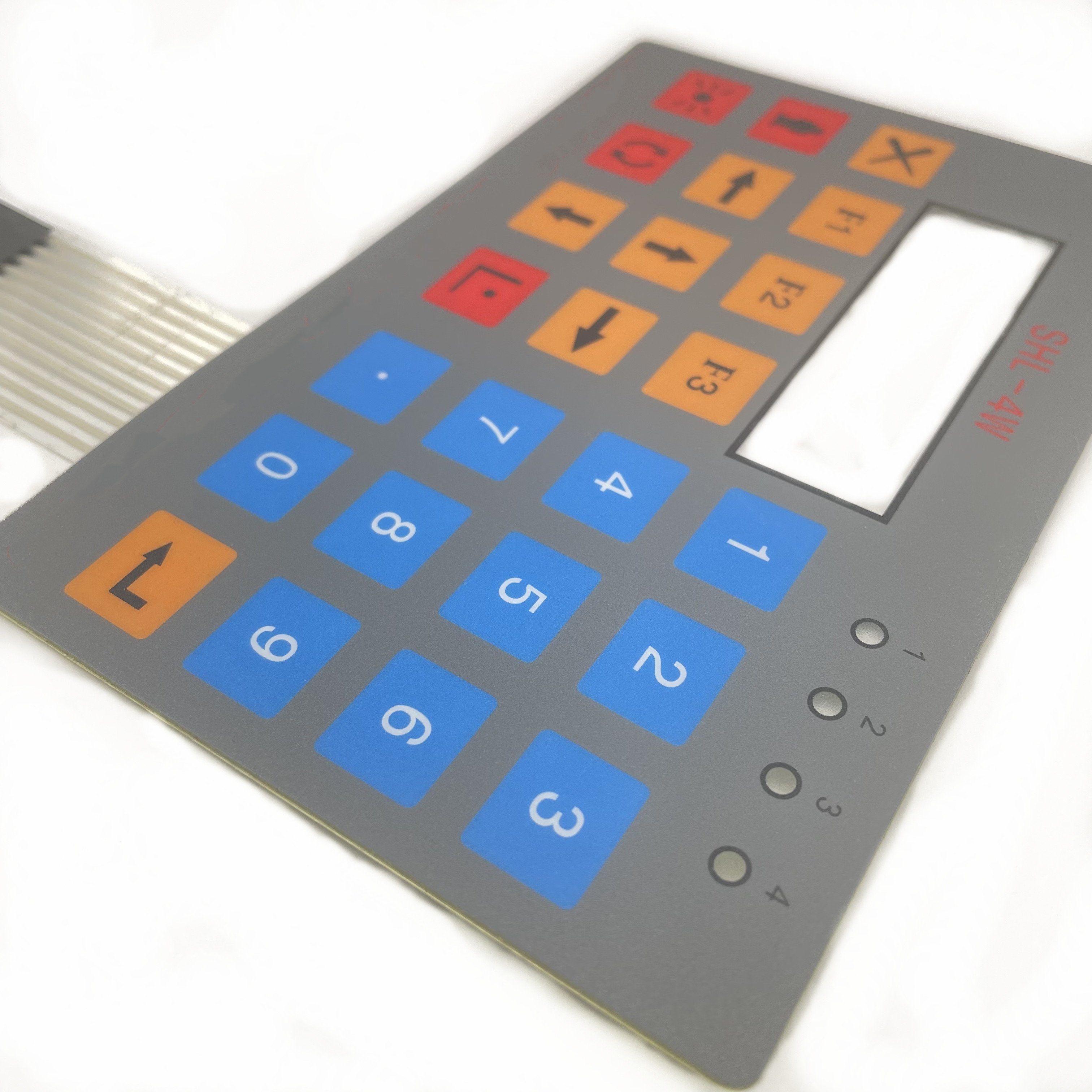 anti-UV embossed button membrane keypad fuel dispenser keypad