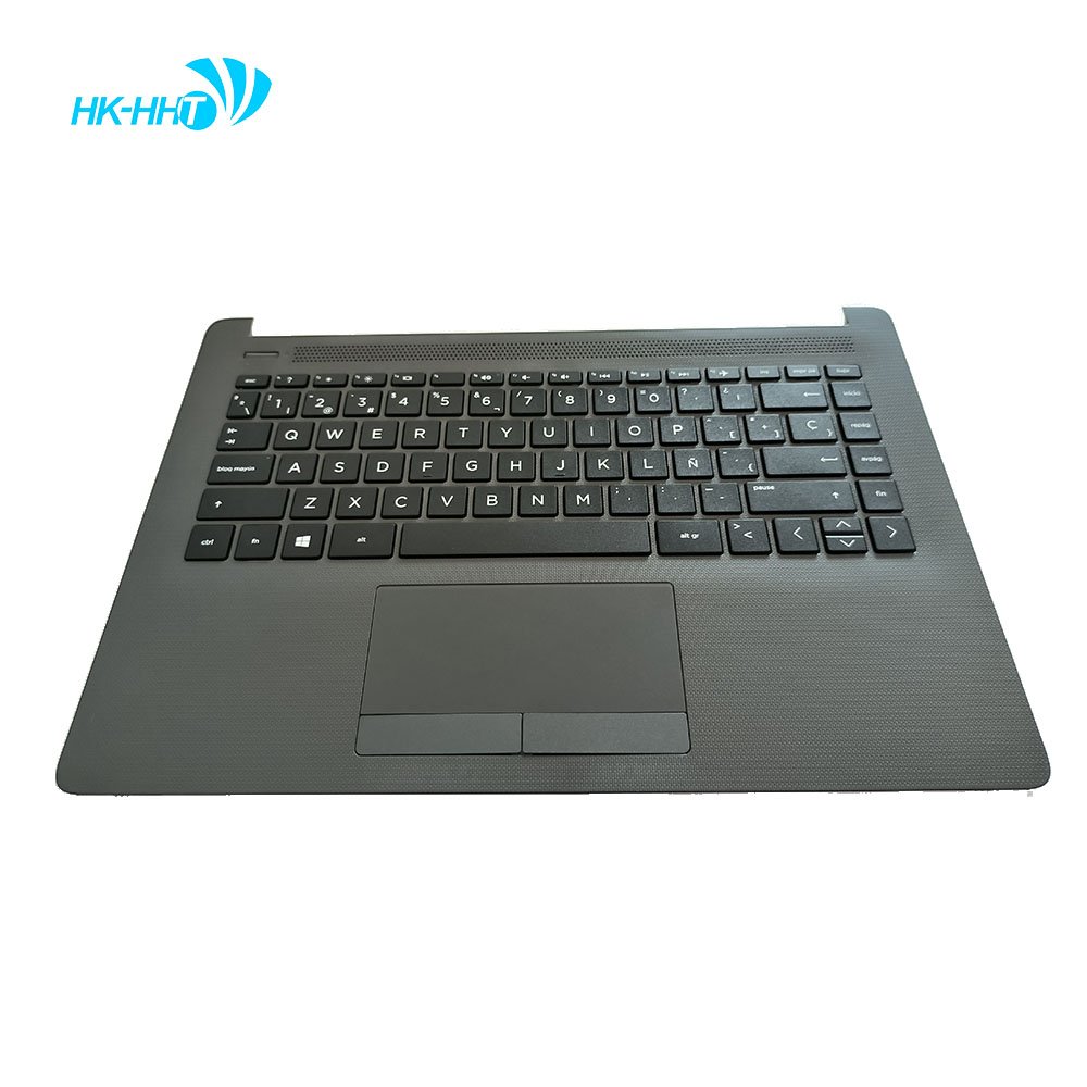 HK-HHT Laptop shell gray Upper Case Palmrest with Spanish keyboard Cover for HP Pavilion 14-CM 14-CK 240 G7 245 G7 246 G7