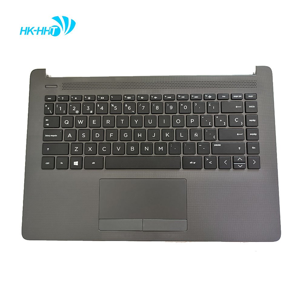 HK-HHT Laptop shell gray Upper Case Palmrest with Spanish keyboard Cover for HP Pavilion 14-CM 14-CK 240 G7 245 G7 246 G7