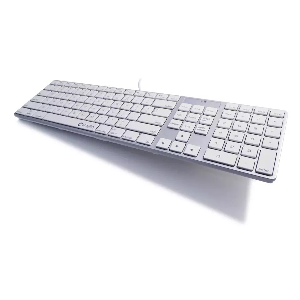 Lightweight Mac Compatible Scissor Switch USB Wired Keyboard for Mac