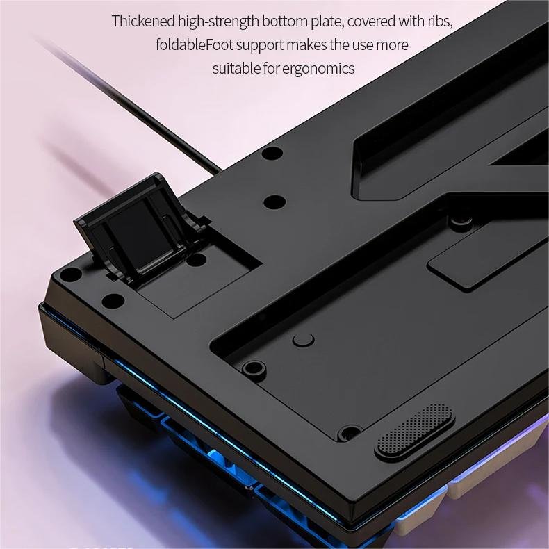 X722-2 Custom Color 104 Keys K500 Wired Keyboard Luminescent Gaming Keyboards RGB Gamer Keyboard Desktop Computer Accessories