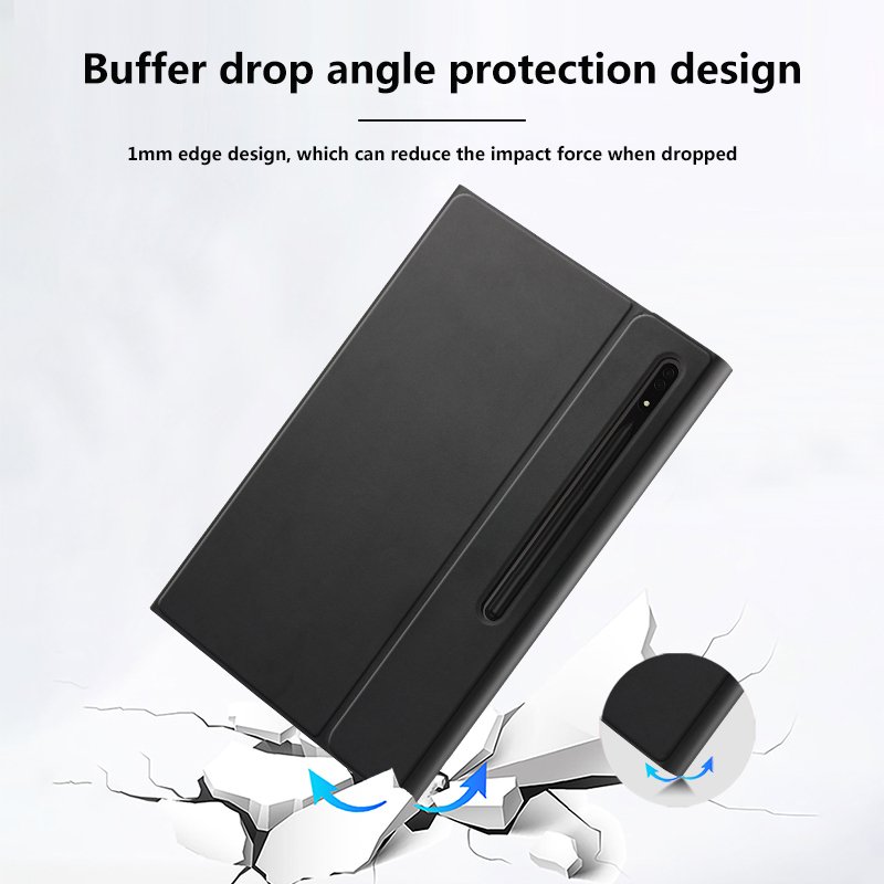 For Samsung Galaxy Tab S9 Ultra SM-X910/X916B/X918U Soft Shell Case Detachable Magnetic Keyboard Tablet Cover With S Pen Holder