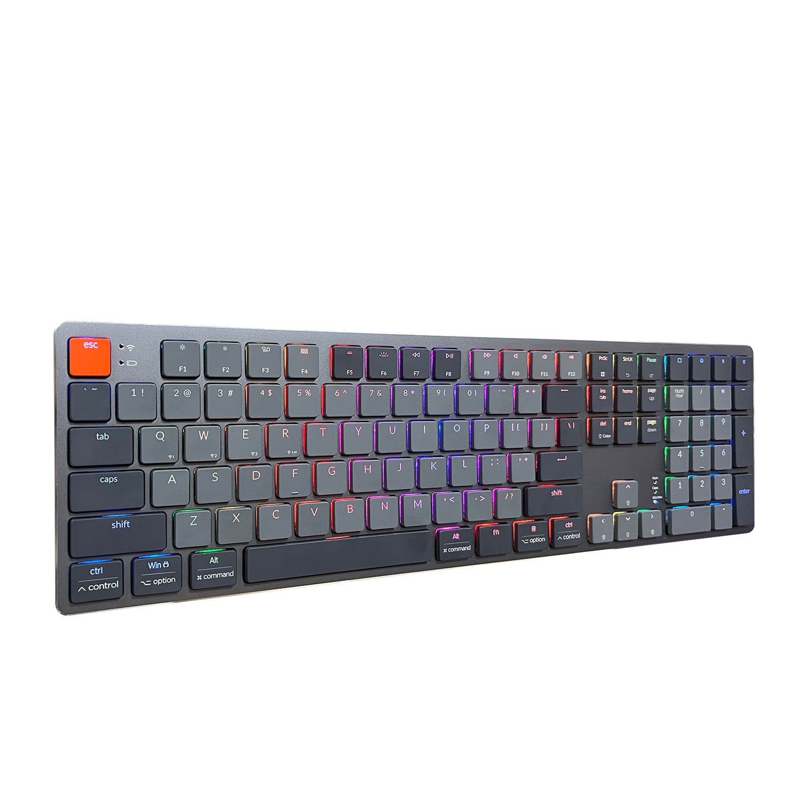 TOPSTYLE TKB-6305 Short Switch Mechanical Color Box Package Keyboard Case Red Switch RGB Aluminum Usb Desktop OEM USB 2.0 CN;GUA